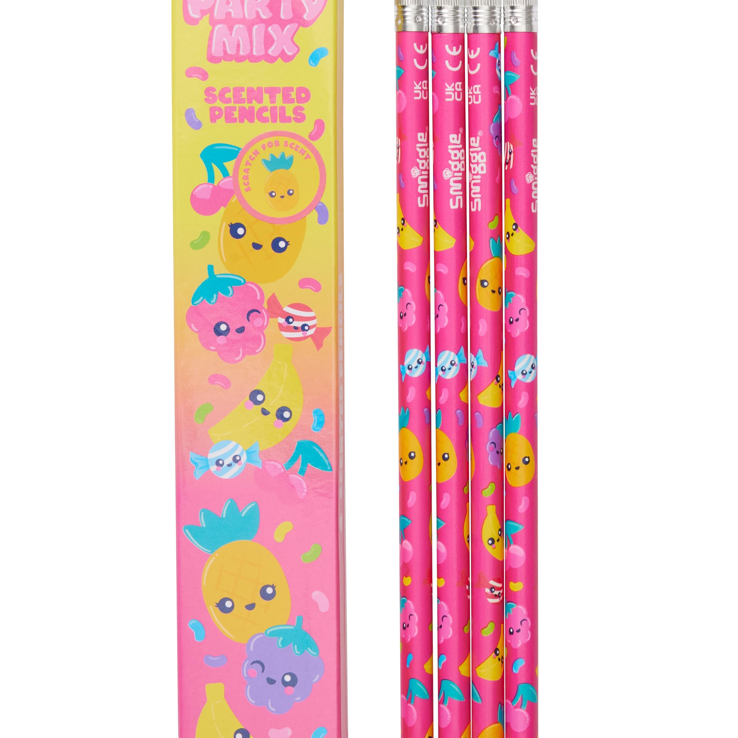 Smiggle - Scented 4-piece Pencil Set