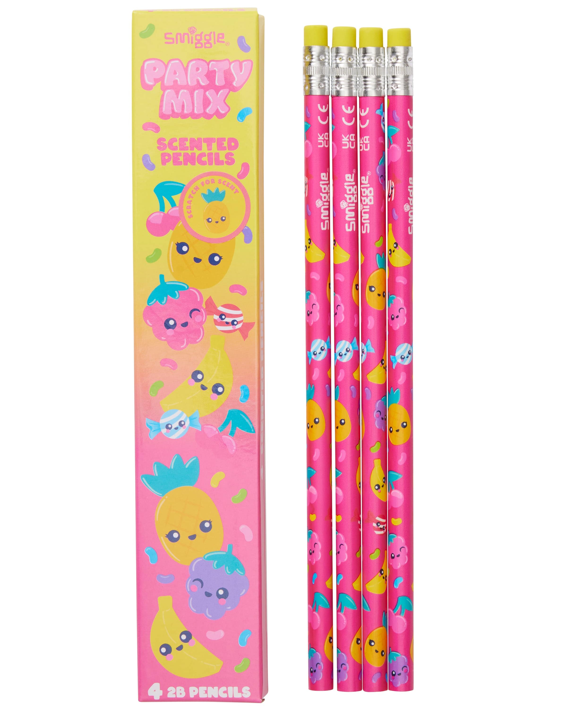 Smiggle - Scented 4-piece Pencil Set
