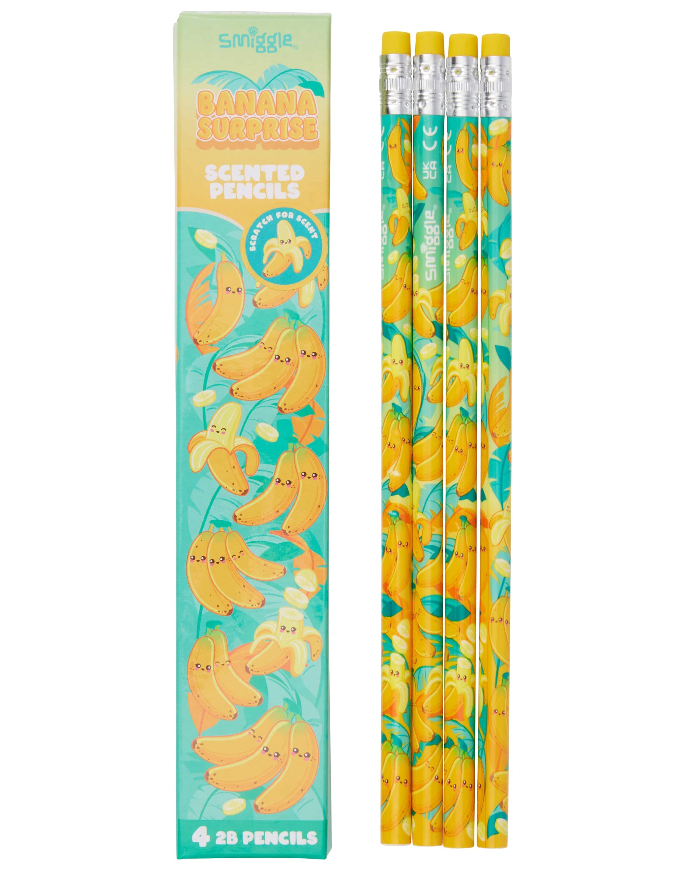 Smiggle - Scented 4-piece Pencil Set