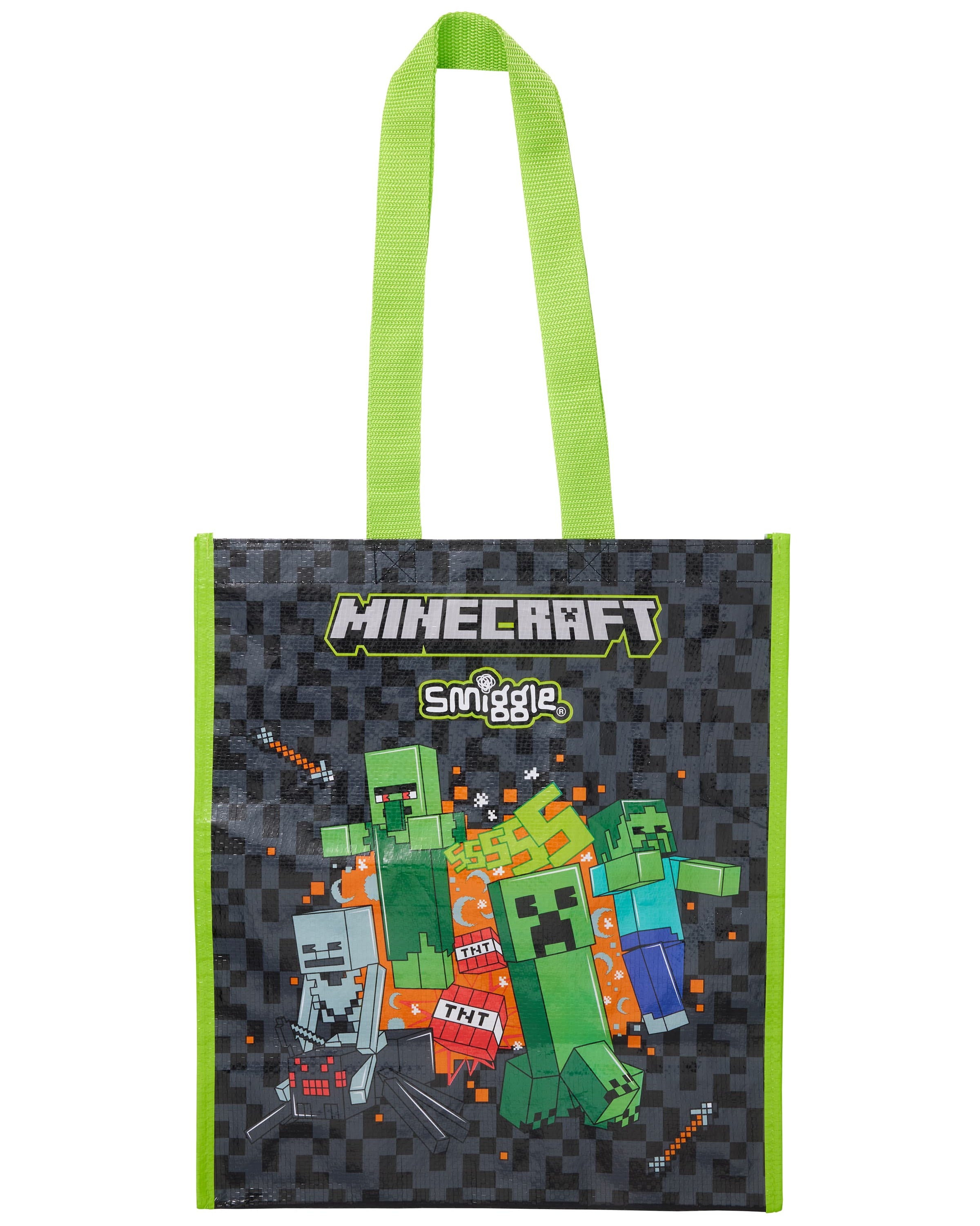 Smiggle - Minecraft Yeniden Kullanılabilir Orta Boy El Çantası