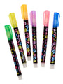 Smiggle - Outline Silver Glitter Forforlu Highlighter 6-Piece Pen Set