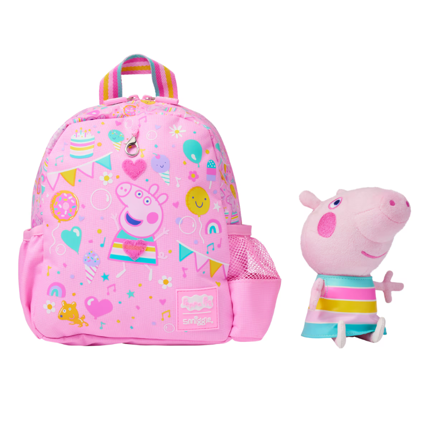 Smiggle - Peppa Pig Removable Toy Nursery School Backpack