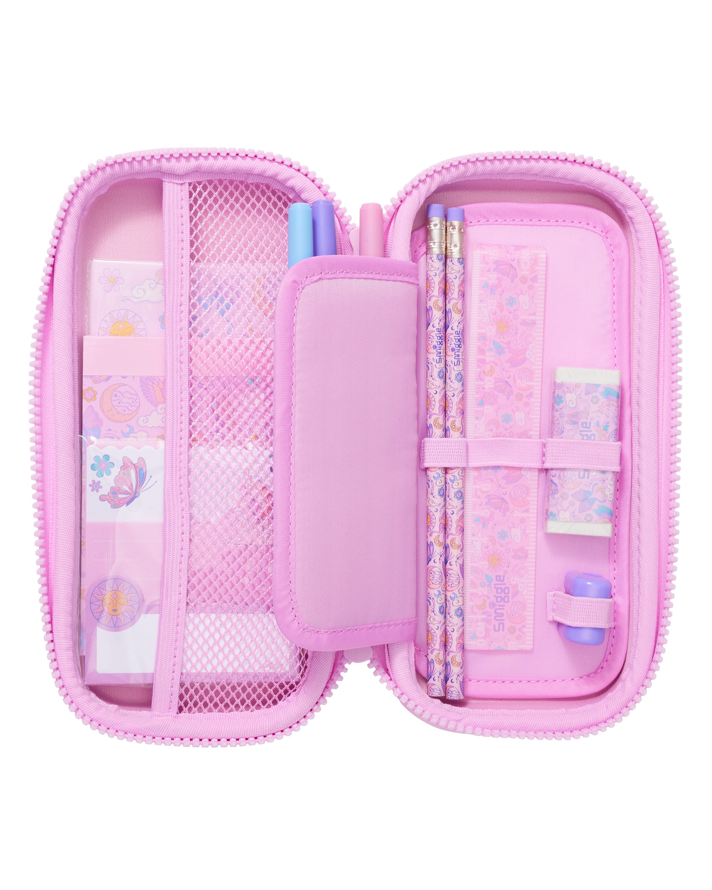 Smiggle - Sequins Magic Pencil Case and Stationery Set