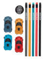 Smiggle - Super Racing Pencil and Eraser Set