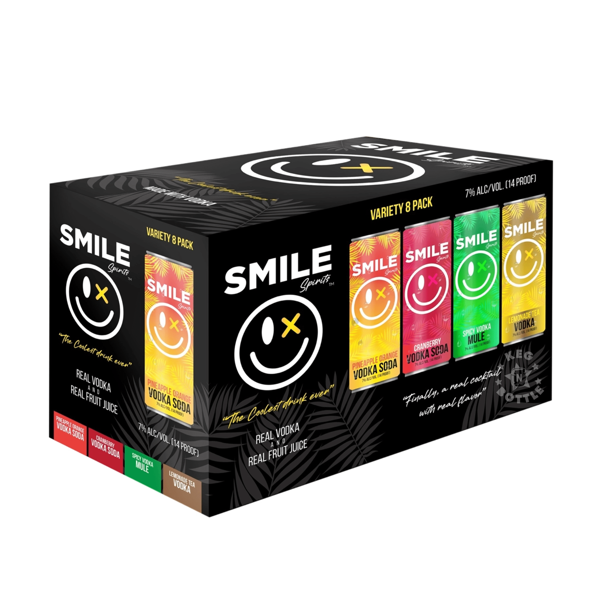 Smile Spirits Variety Vodka Cocktails (8 Pack)
