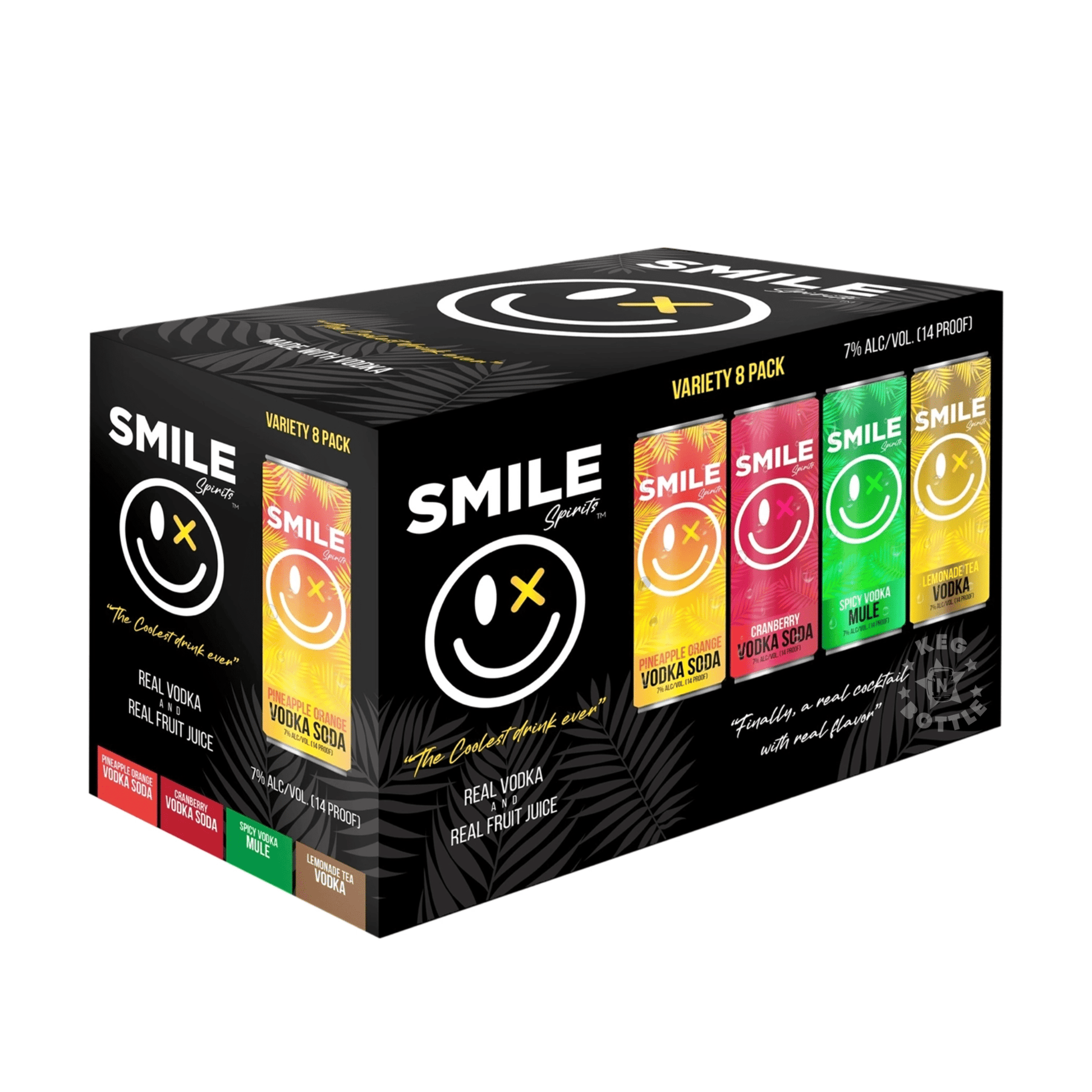 Smile Spirits Variety Vodka Cocktails (8 Pack)