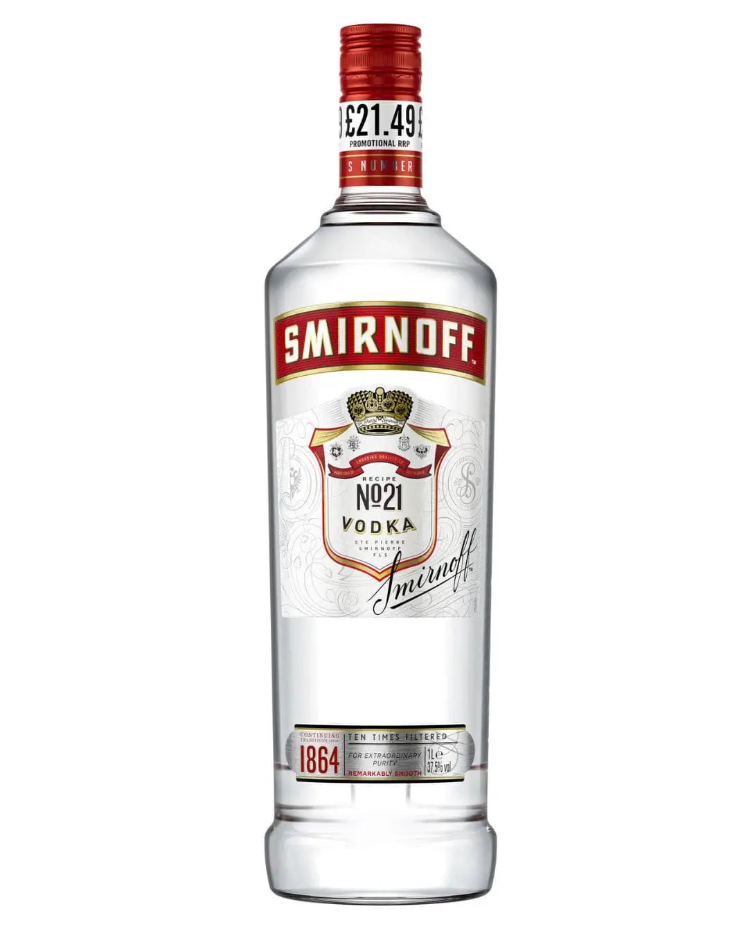 Smirnoff Red Label Vodka Price Marked, 1 L