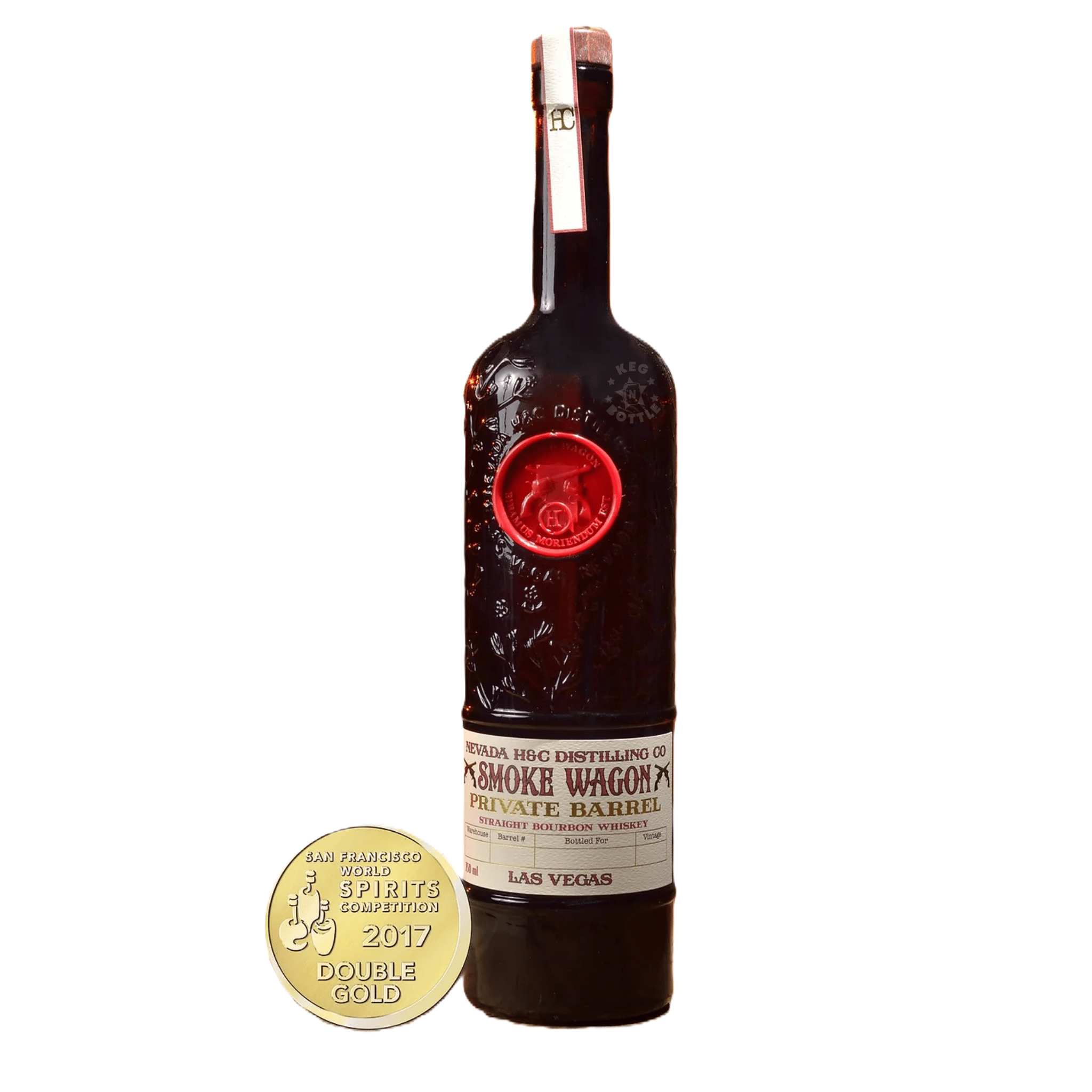 Smoke Wagon Private Barrel 7 Year Straight Bourbon Whiskey Batch #1 (750 mL)