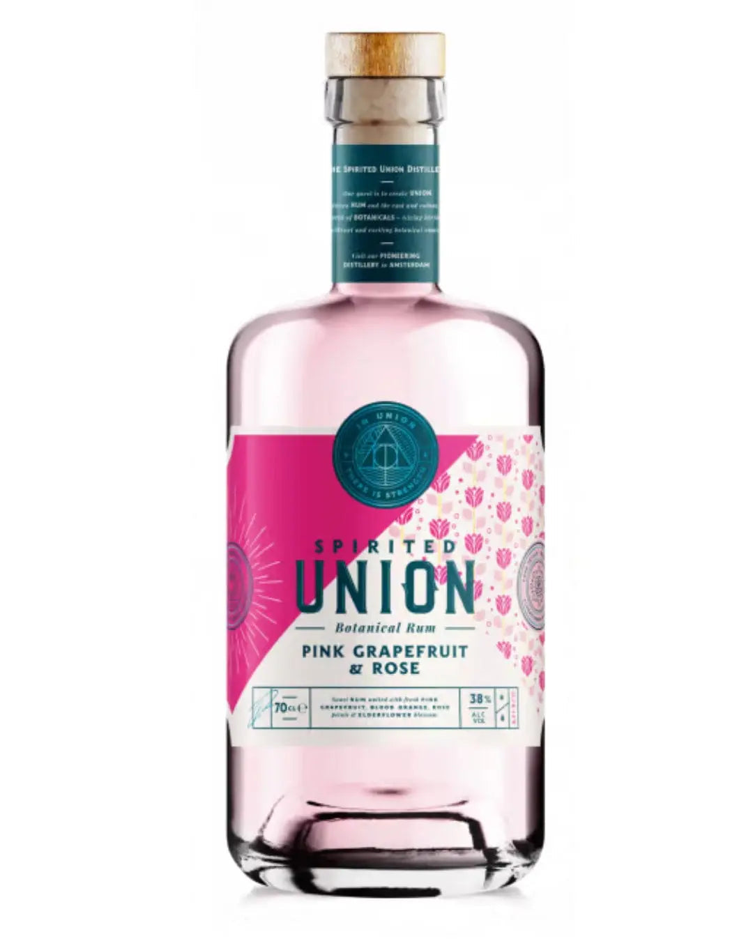 Spirited Union Pink Grapefruit and Rose Botanical Rum, 70 cl