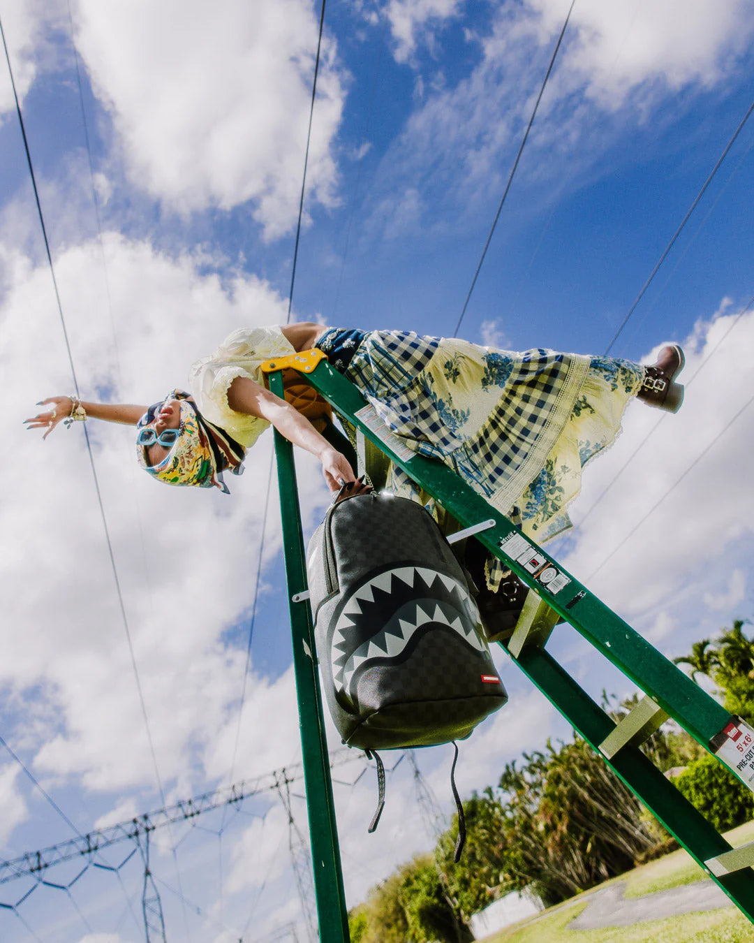 Sprayground - Lights Out Shark Backpack in Paris
