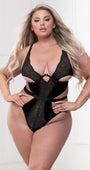 Plus Size Sultry Satin Teddy