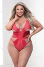 Plus Size Sultry Satin Teddy