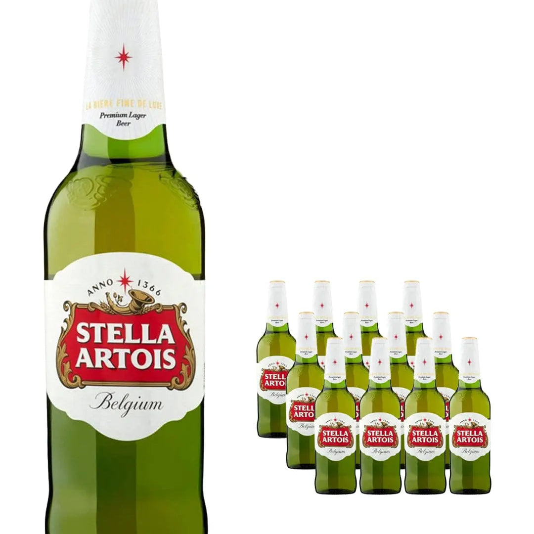 Stella Artois Premium Lager Bottle Multipack, 12 x 660 ml
