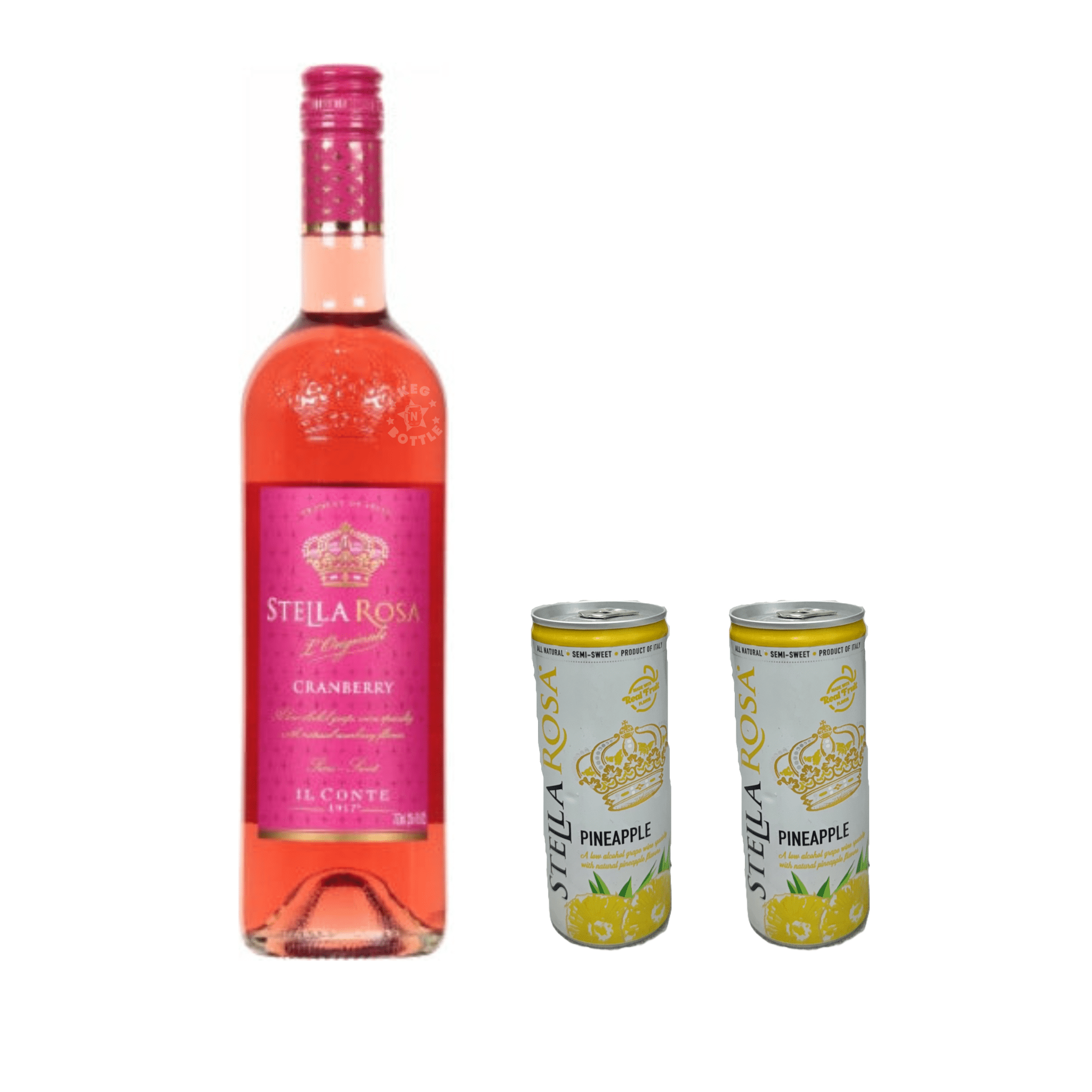 Stella Rosa Cranberry & 2 Pineapple Cans Combo Pack