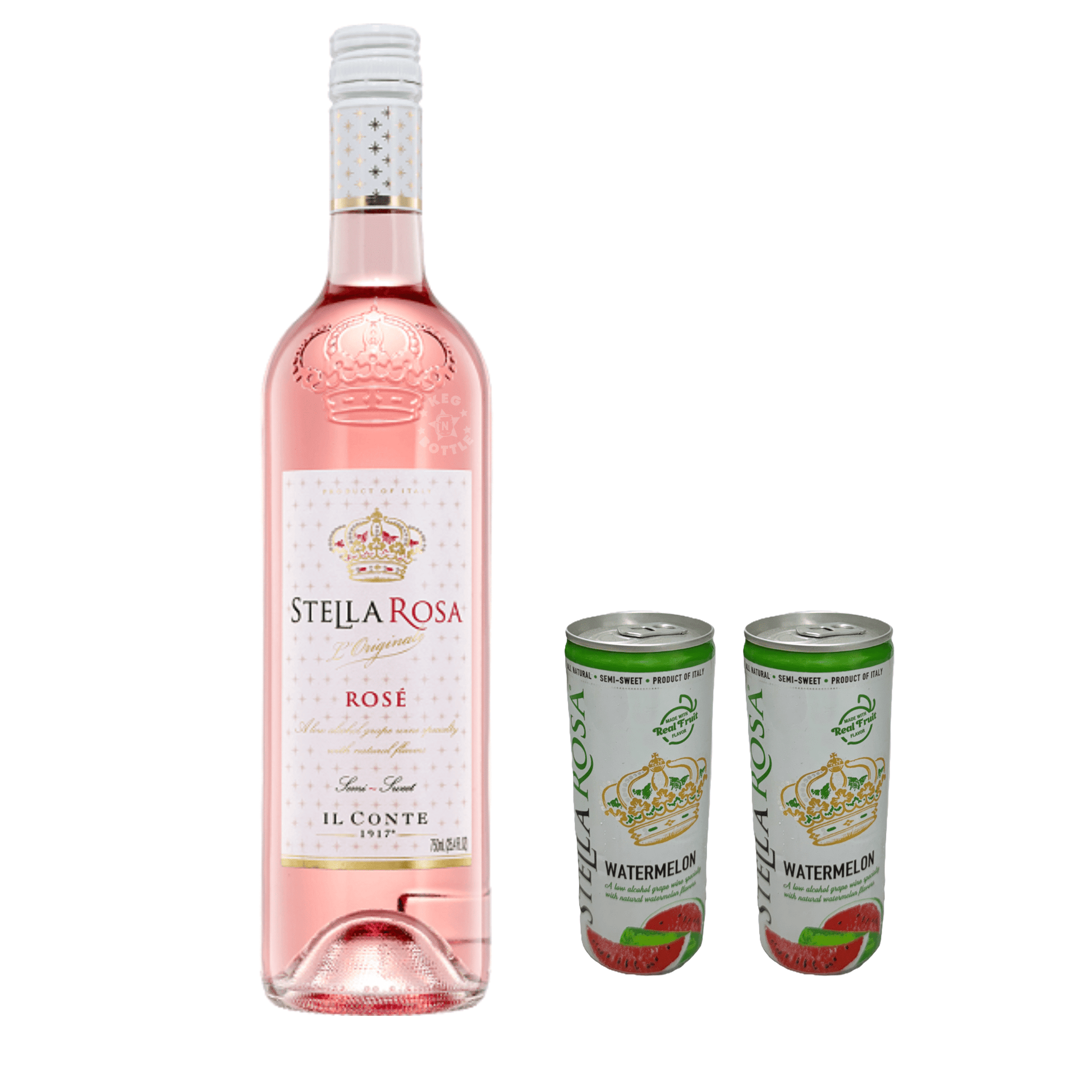 Stella Rosa Rosé & 2 Watermelon Cans Combo Packs