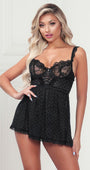 Heart's Desire Mesh Babydoll