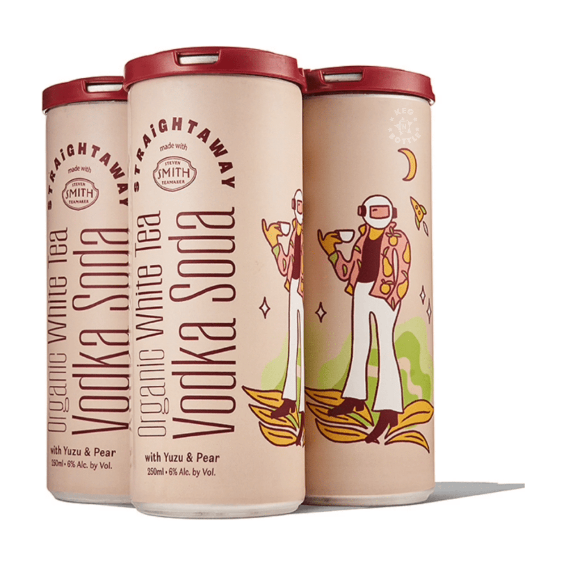 Straightaway White Tea Vodka Soda Cocktail (4 Pack)