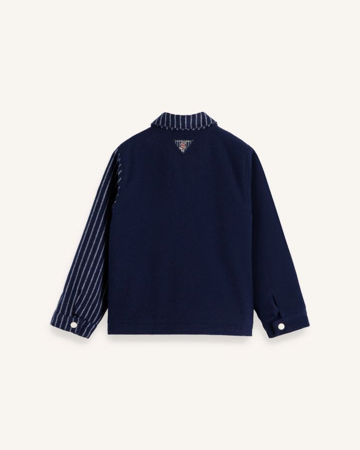 Scotch & Soda - Striped Coach Jacket | Navy blue