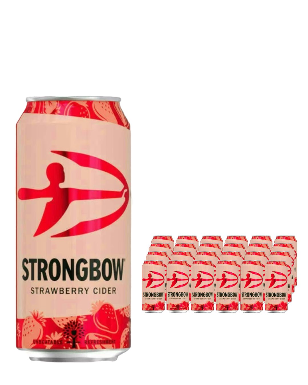 Strongbow Strawberry Cider Cans Multipack, 24 x 440 ml