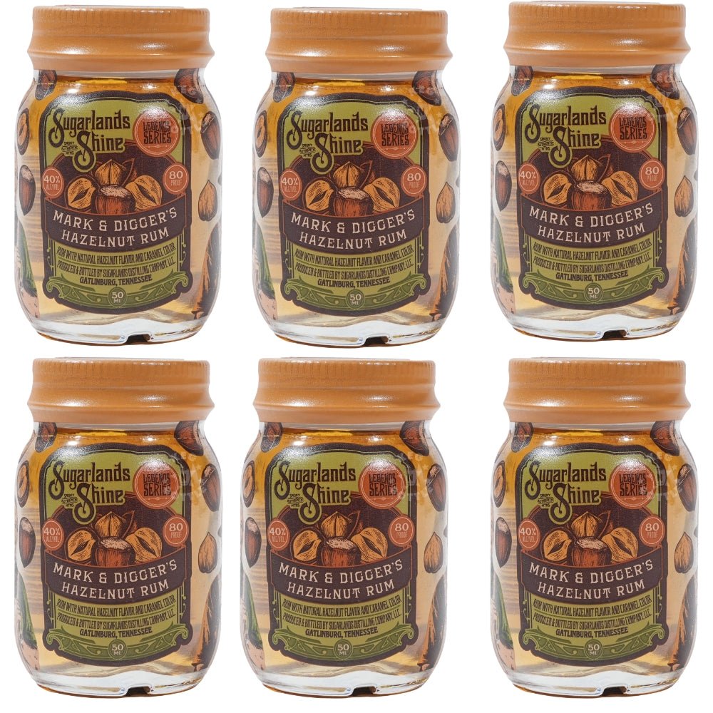 Sugarlands Shine Mark & Digger's Hazelnut Rum (6 x 50 ml)