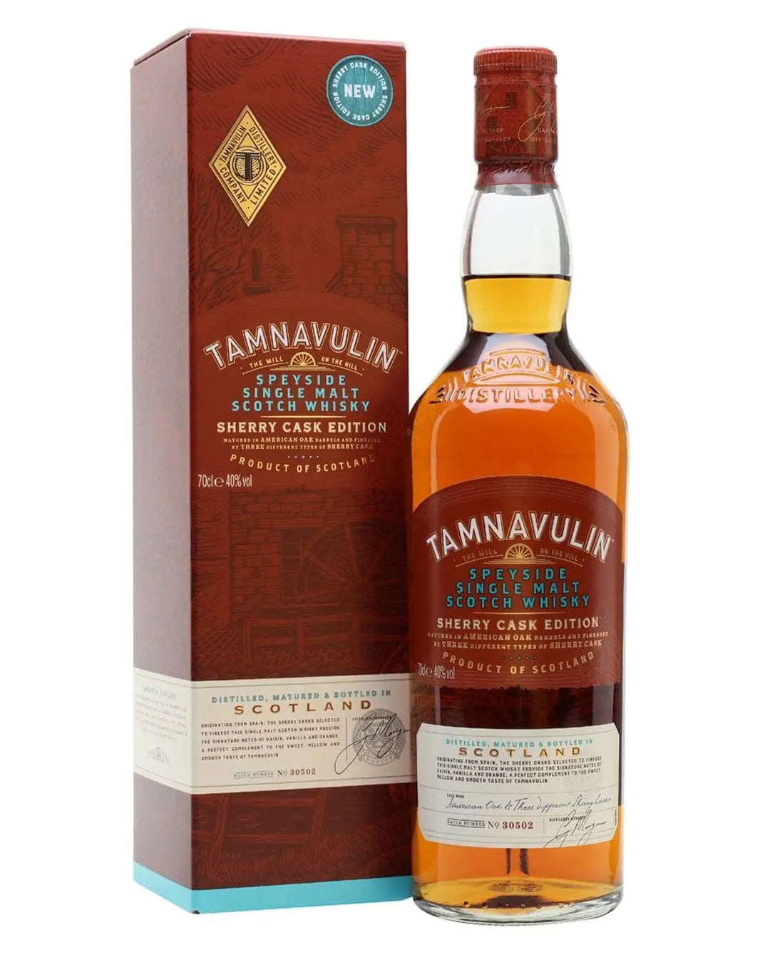 Tamnavulin Speyside Single Malt Scotch Sherry Cask Edition Whisky, 70 cl