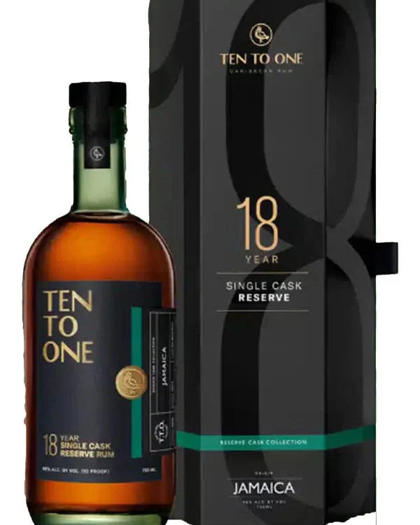 Ten To One 18 Year Jamaica Reserve Collection Dark Rum (750mL)