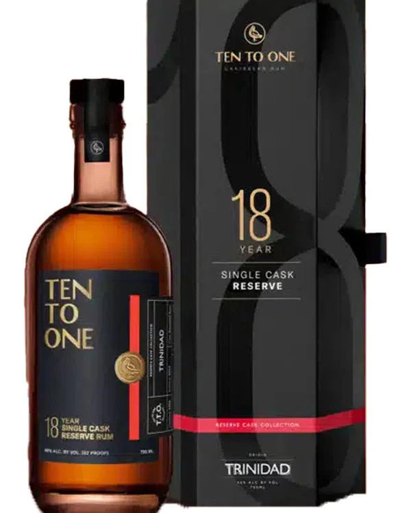 Ten To One 18 Year Trinidad Reserve Collection Dark Rum (750 ml)