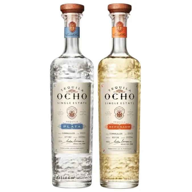 Tequila Ocho Plata & Reposado Combo Pack (2x750mL)