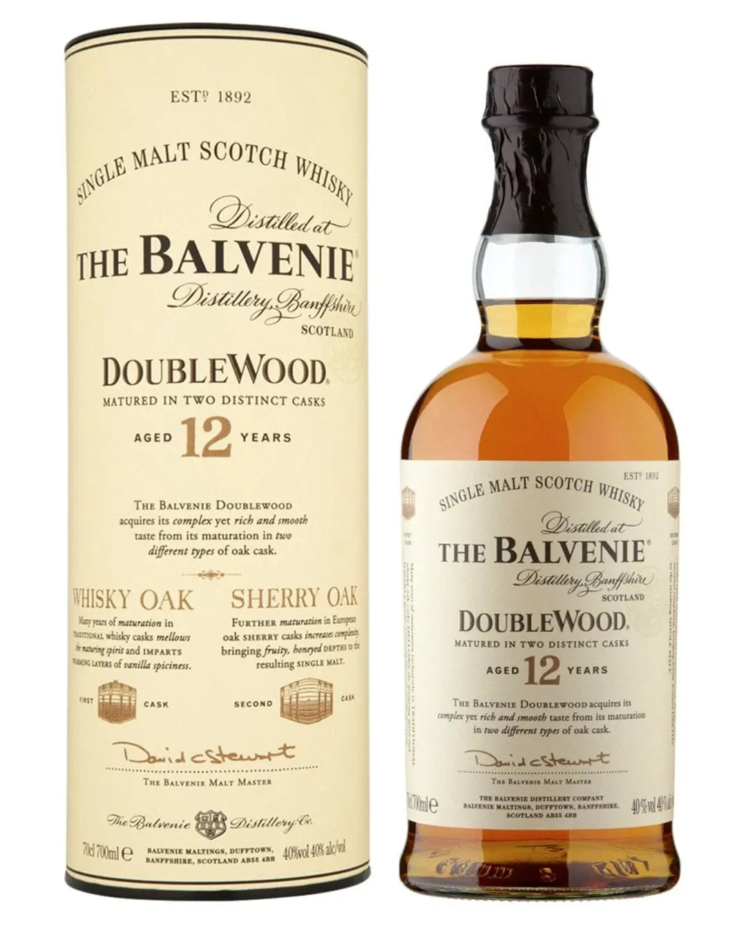 The Balvenie Doublewood 12 Year Old Single Malt Scotch Whisky, 70 cl