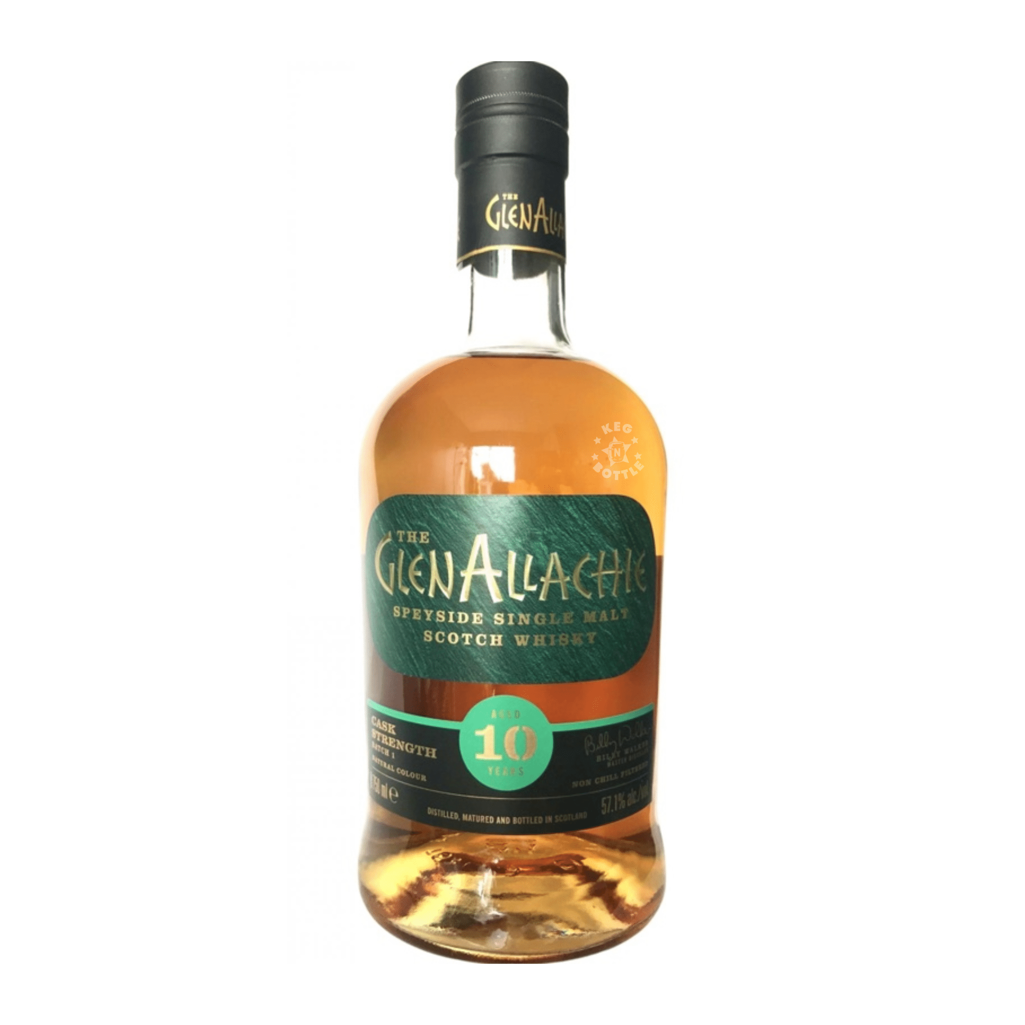 The GlenAllachie Cask Strength 10 Year Single Malt Scotch Whisky (700 ml)