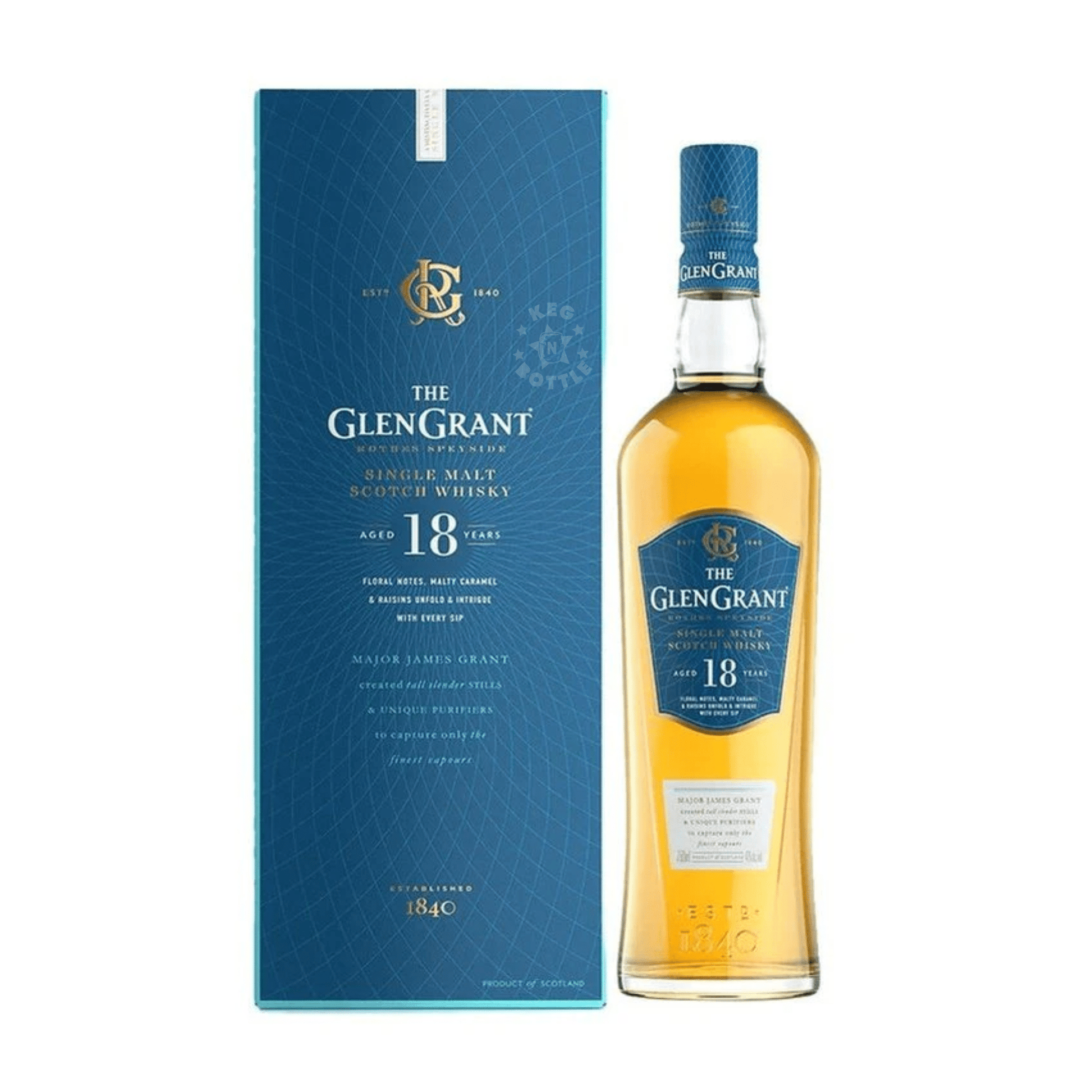 The GlenGrant 18 Year Single Malt Scotch Whiskey (750 ml)
