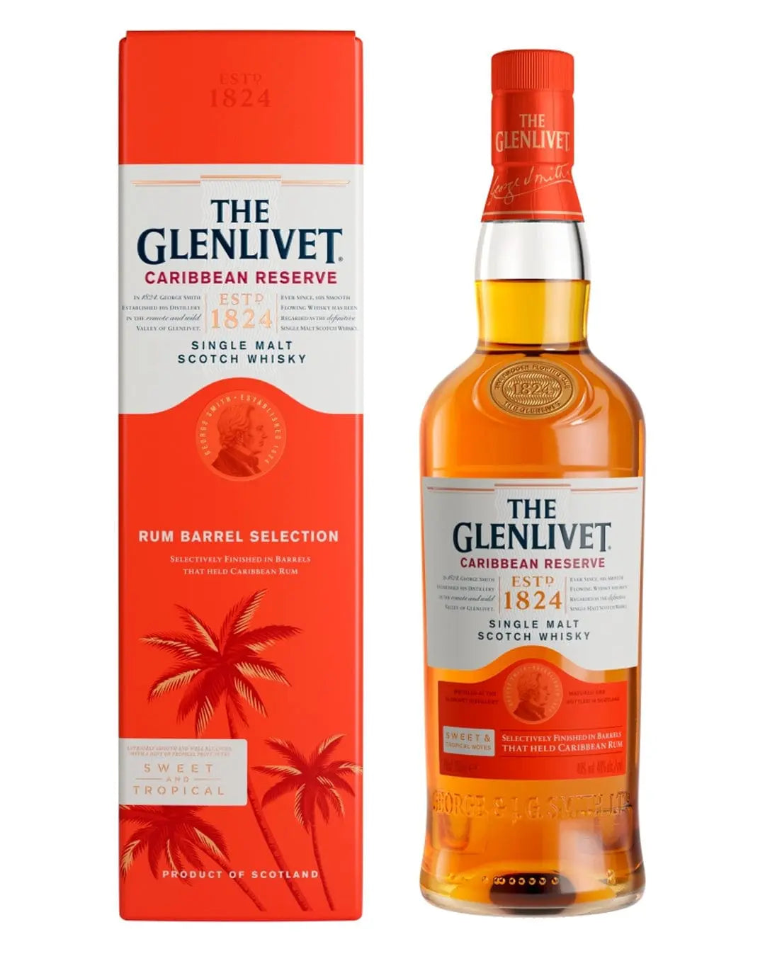 The Glenlivet Caribbean Reserve Single Malt Whisky, 70 cl