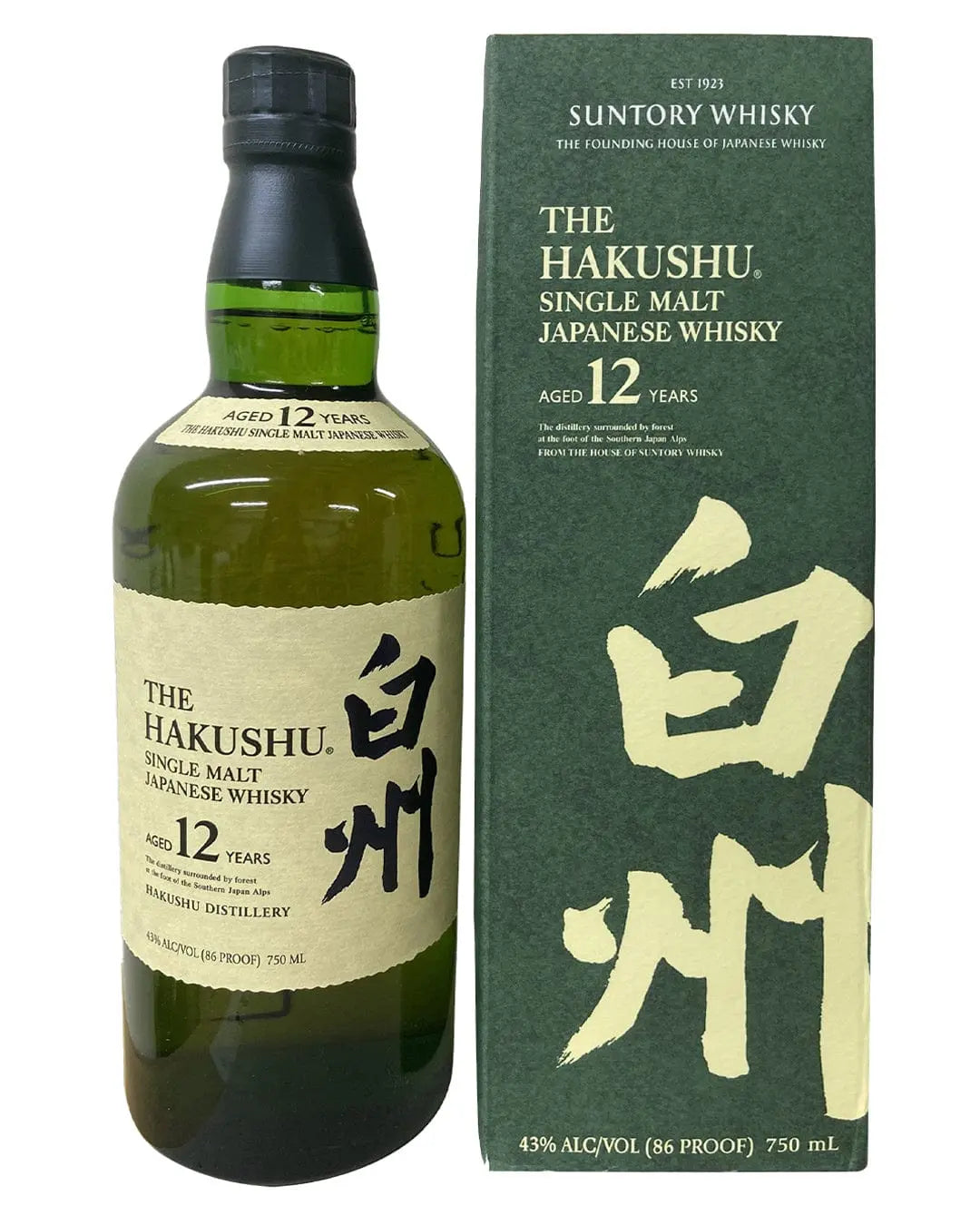 The Hakushu 12 Year Old Single Malt Japanese Whisky, 70 cl