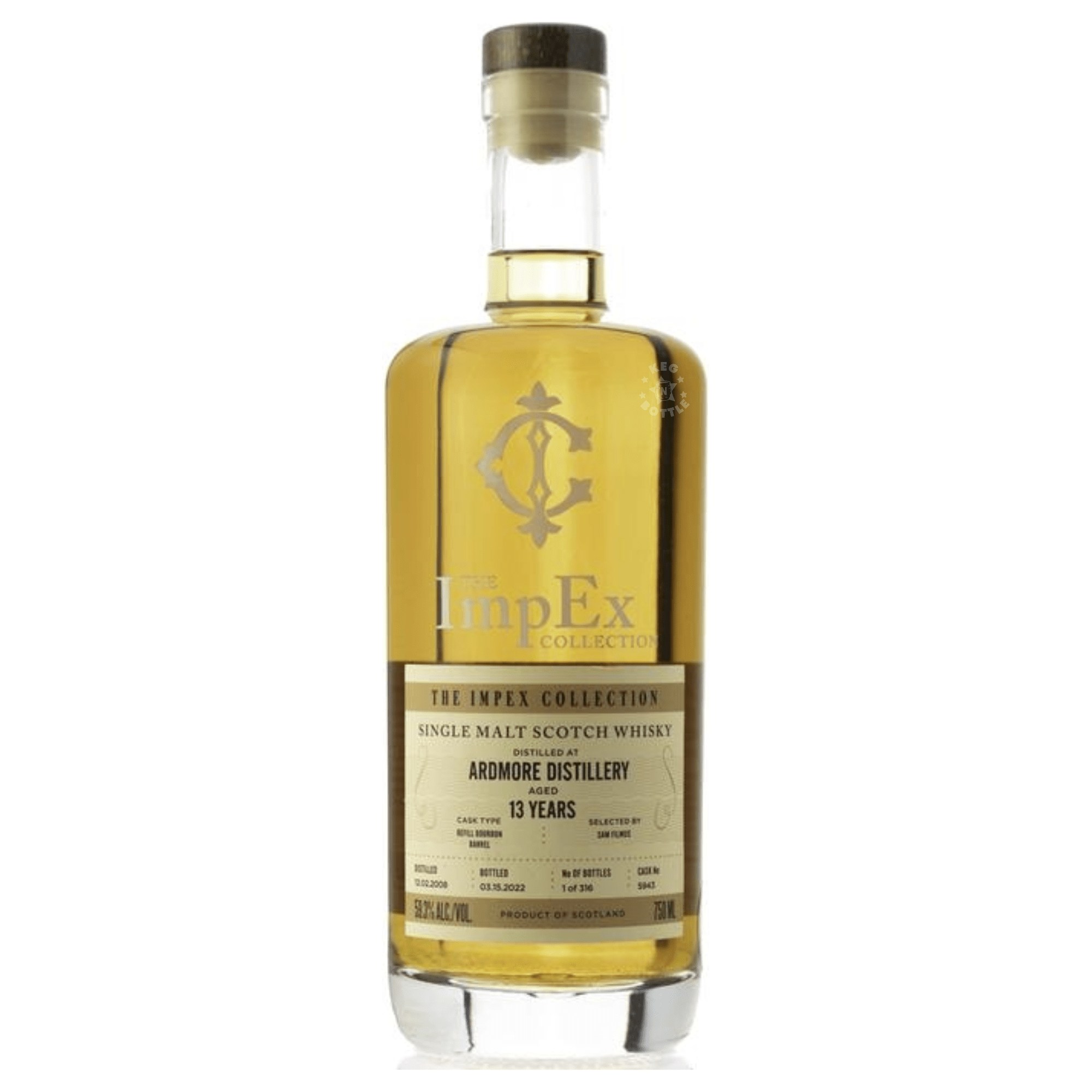 The ImpEx Collection Ardmore 13 Year Single Malt Scotch Whiskey (750 ml)