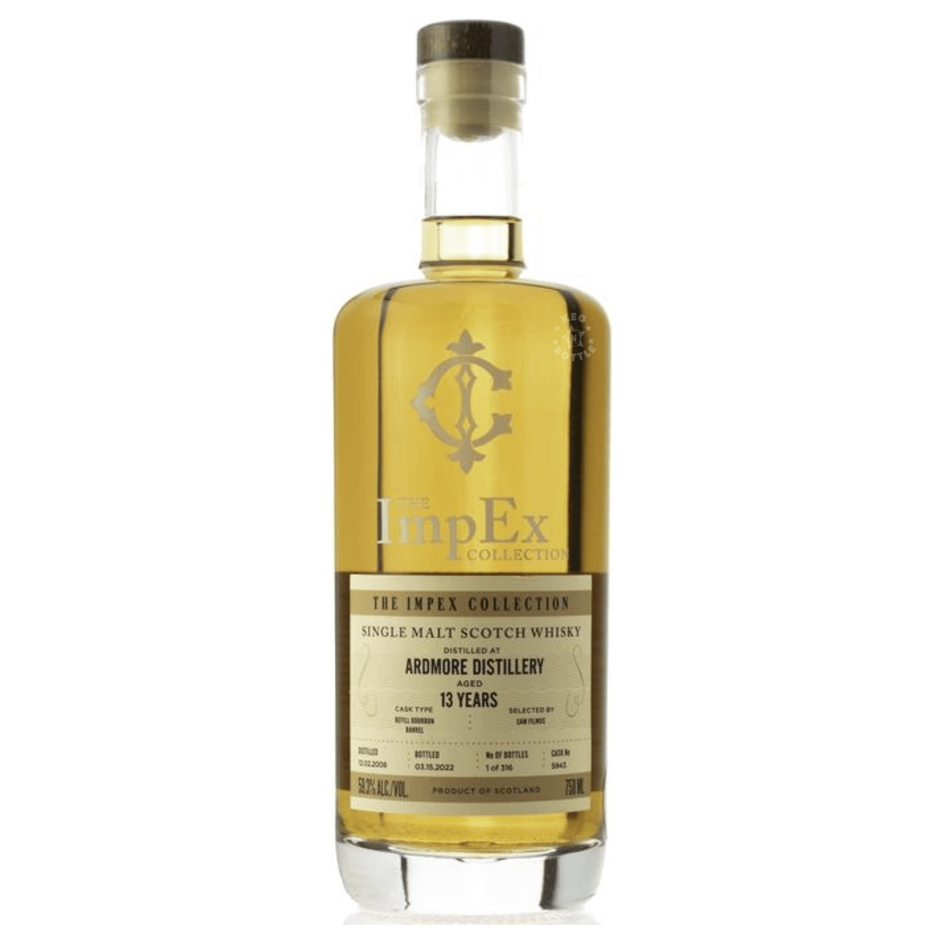 The ImpEx Collection Ardmore 13 Year Single Malt Scotch Whiskey (750 ml)