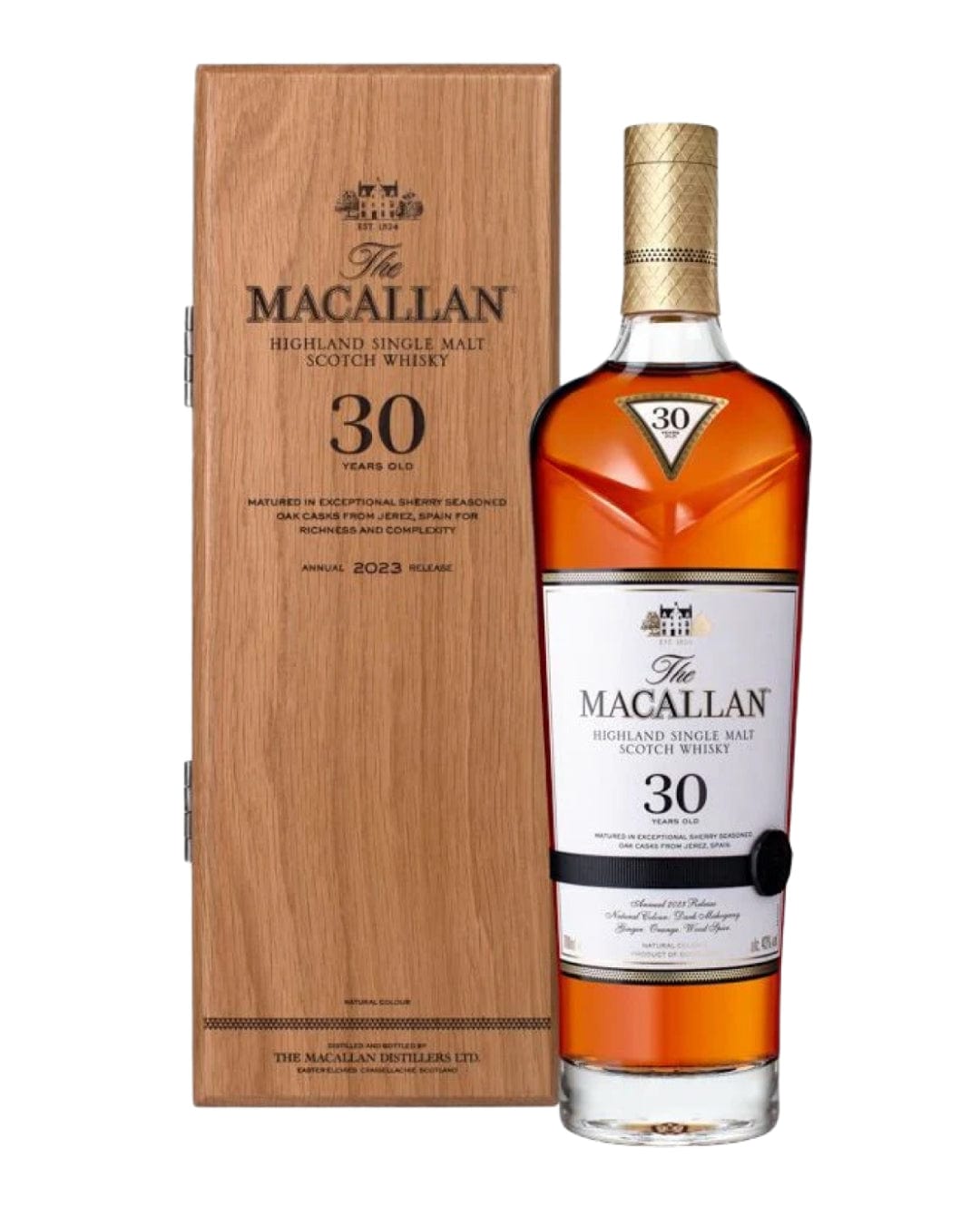 The Macallan 30 Year Old Sherry Oak Single Malt Scotch Whisky (2023 Release), 70 cl