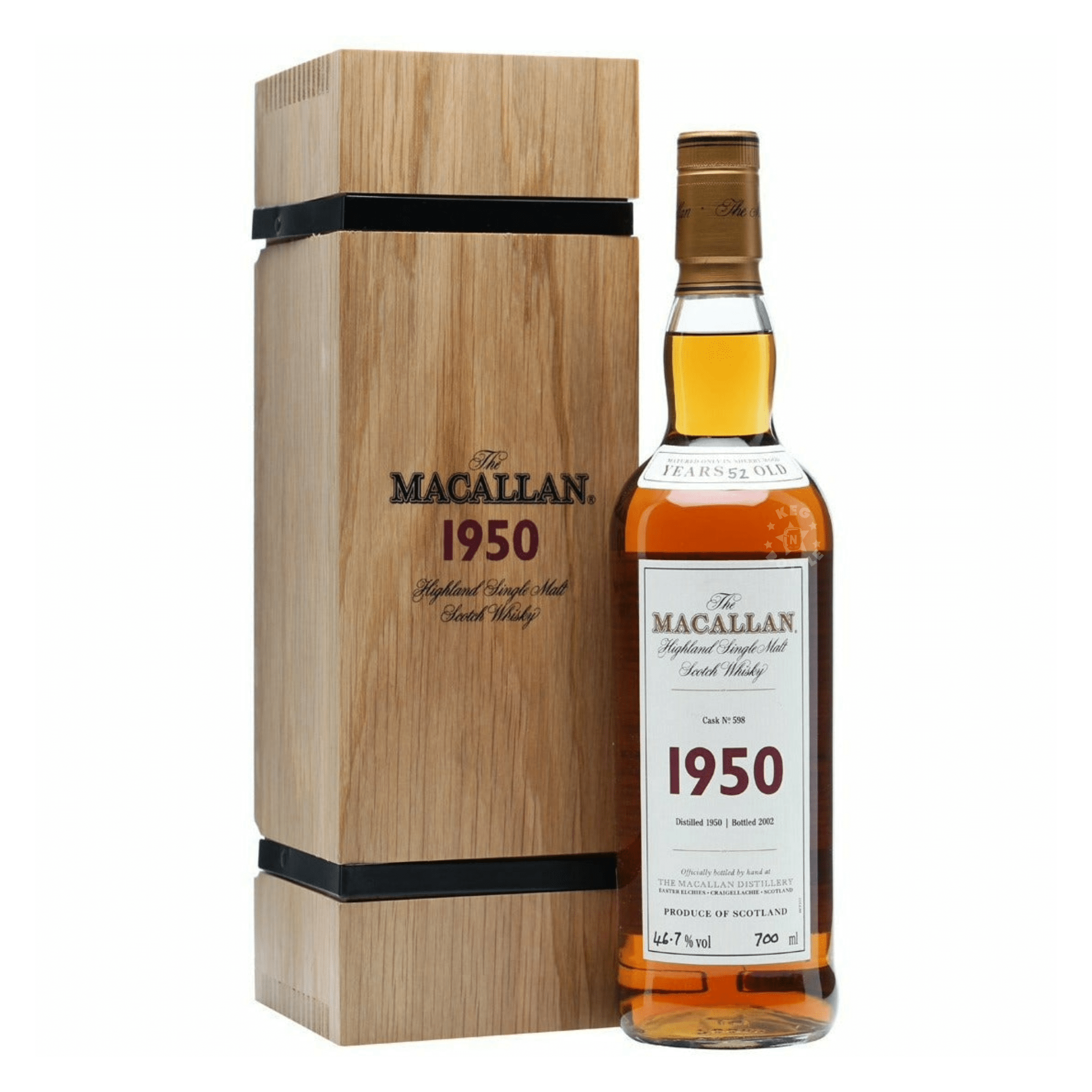 The Macallan Fine and Rare 1950 Single Malt Scotch Whiskey (750 ml)