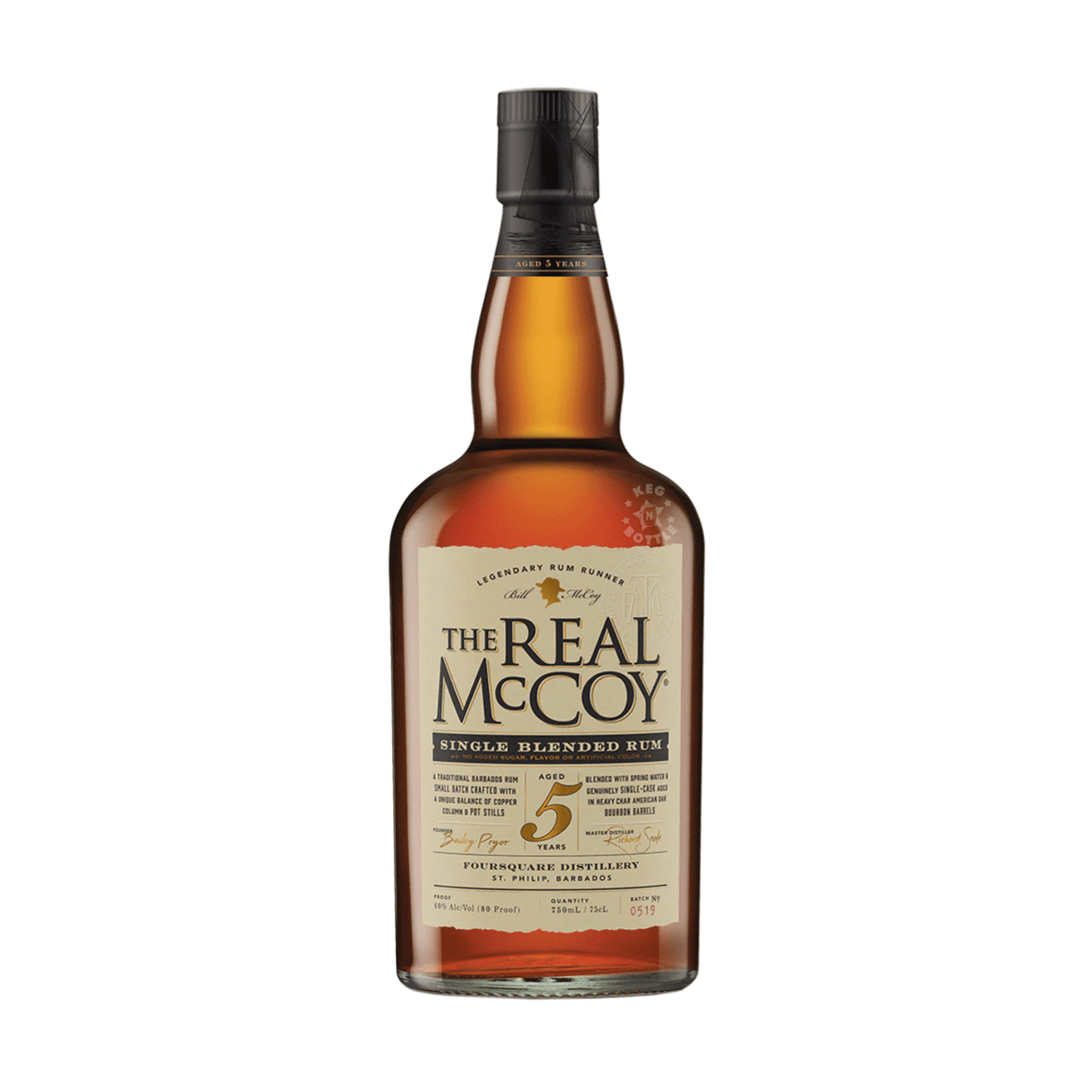 The Real McCoy 5 Year Single Blended Rum (750 ml)