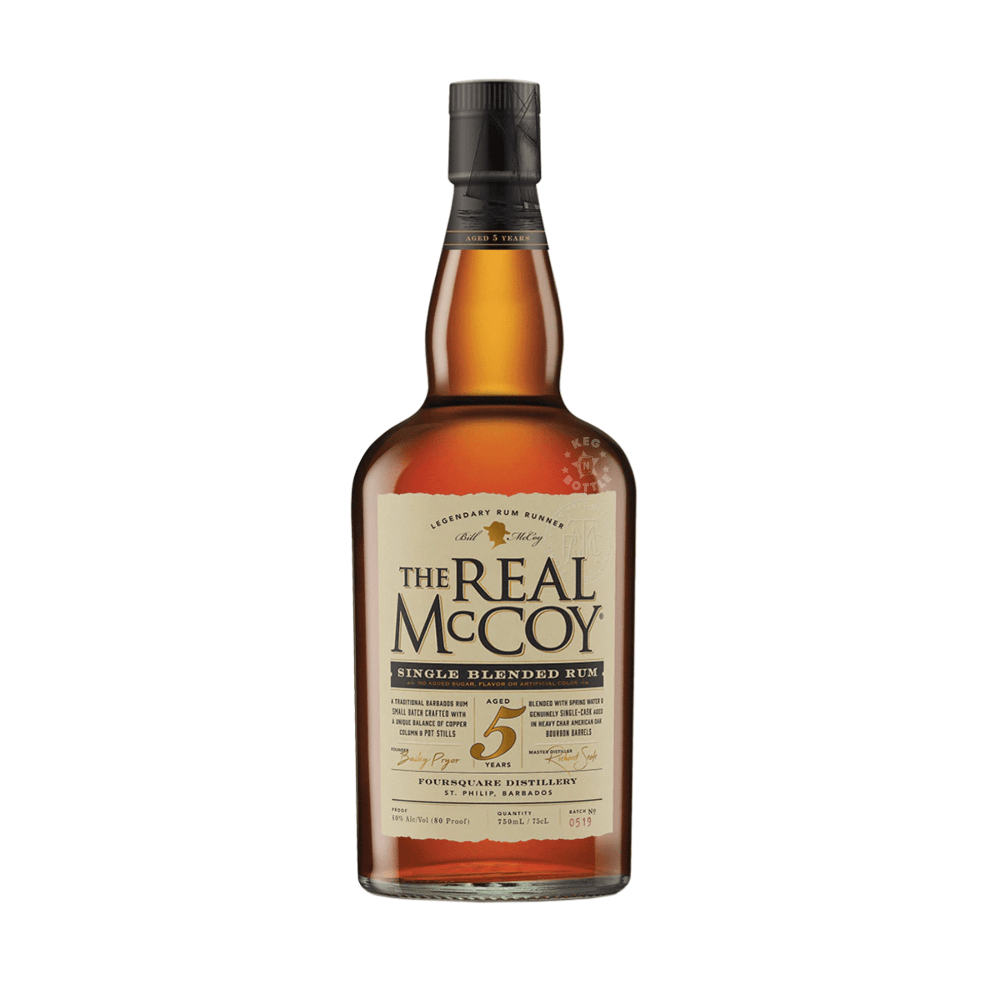 The Real McCoy 5 Year Single Blended Rum (750 ml)