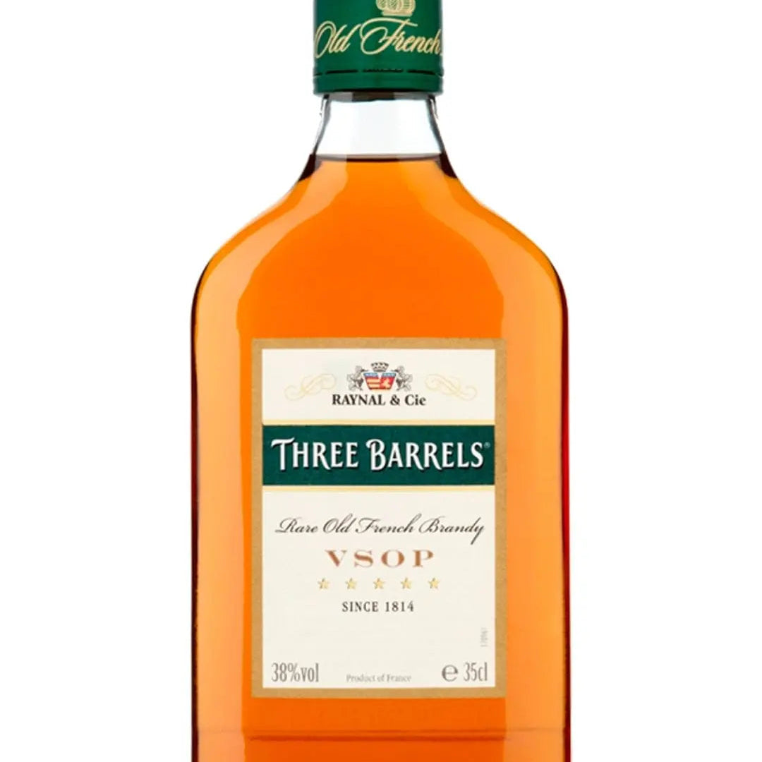 Three Barrels VSOP Brandy, 35 cl