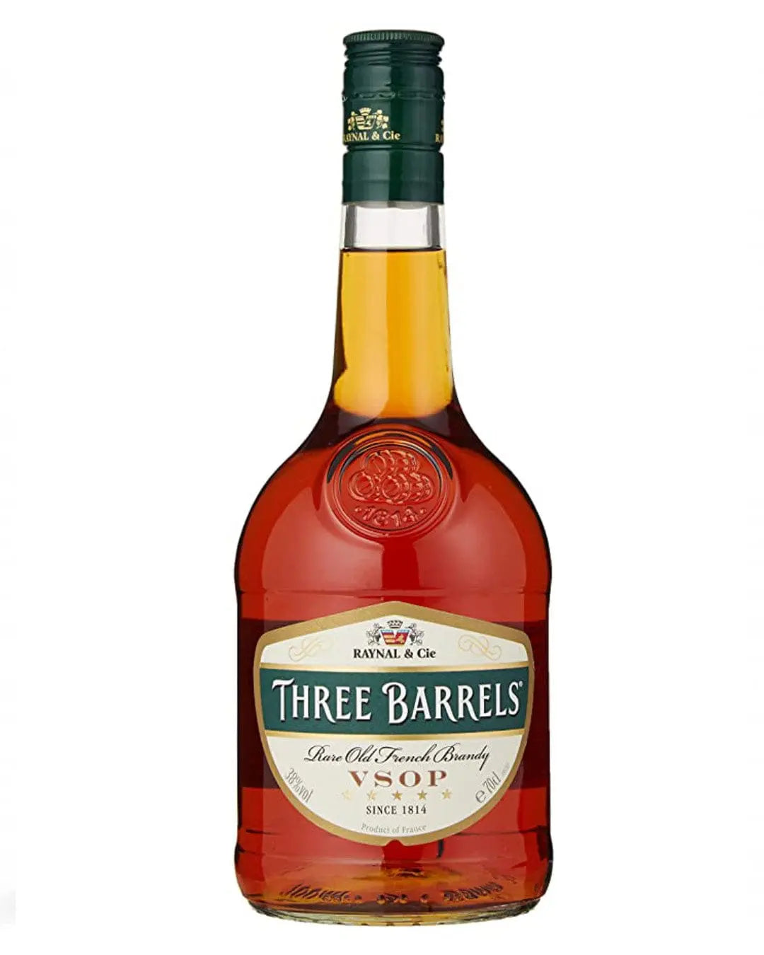 Three Barrels VSOP Brandy, 70 cl