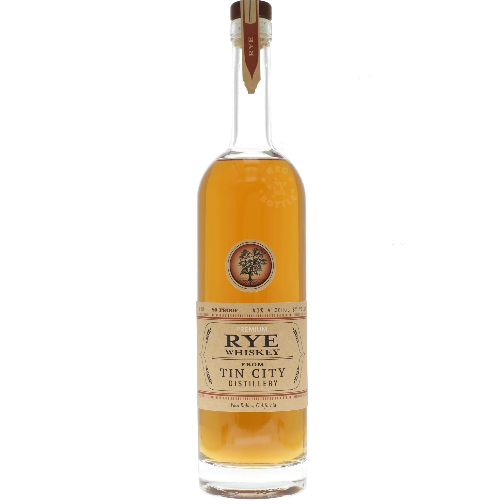 Tin City Distillery Premium Rye Whiskey (750 ml)