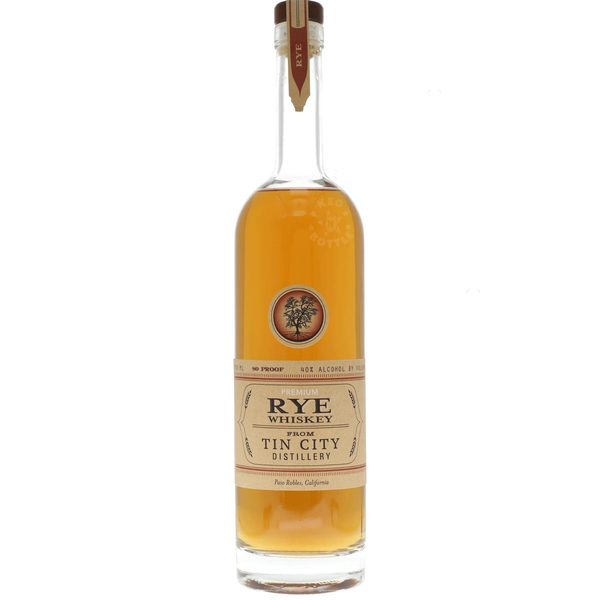 Tin City Distillery Premium Rye Whiskey (750 ml)