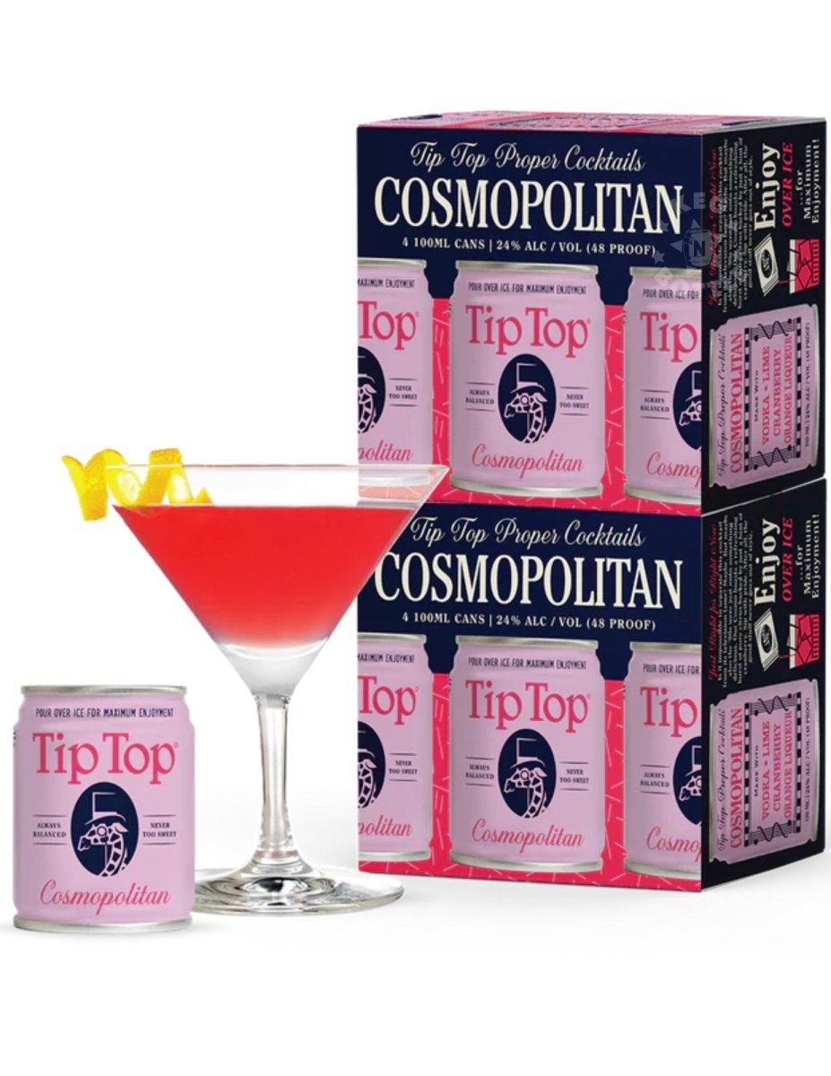 Tip Top Cosmopolitan Gin Cocktail - 4 Pack (100 ml)