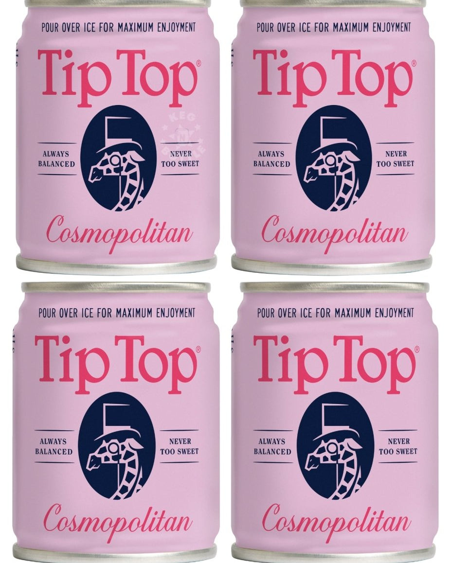 Tip Top Cosmopolitan Gin Cocktail - 4 Pack (100 ml)