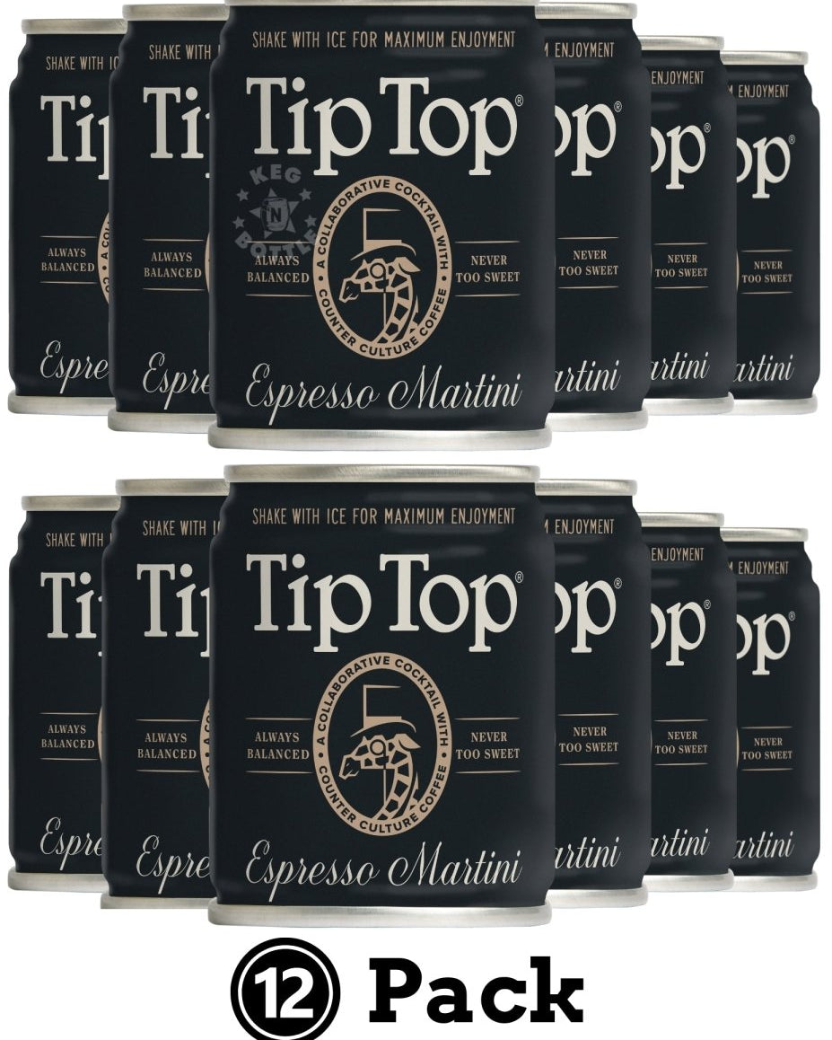 Tip Top Espresso Martini Cocktail - 12 Pack (100 ml)