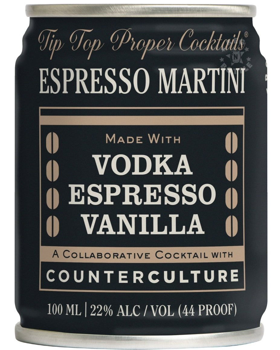 Tip Top Espresso Martini Cocktail - 12 Pack (100 ml)