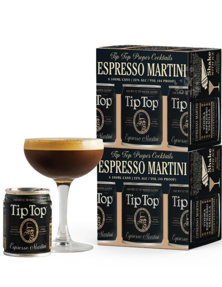 Tip Top Espresso Martini Cocktail - 4 Pack (100 ml)