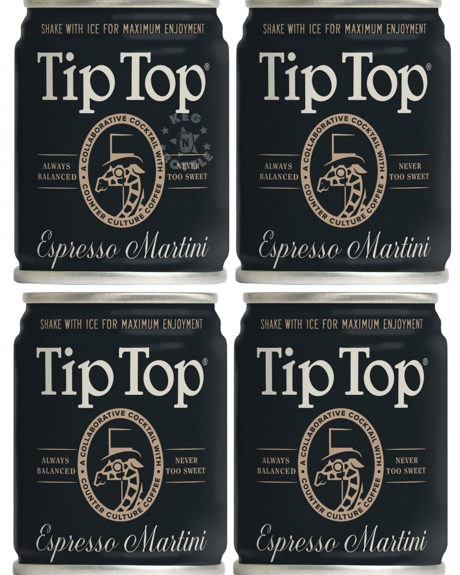 Tip Top Espresso Martini Cocktail - 4 Pack (100 ml)