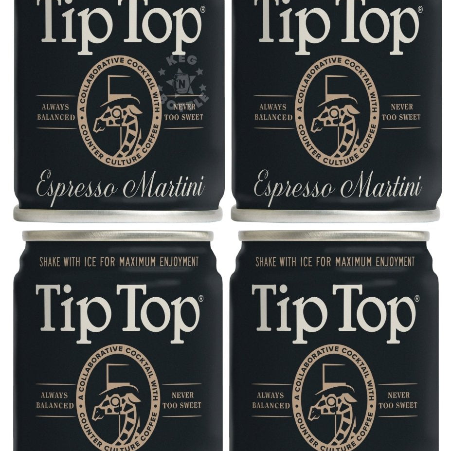 Tip Top Espresso Martini Cocktail - 4 Pack (100 ml)
